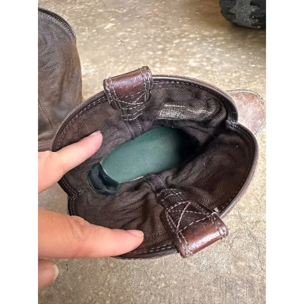 Ariat Groundbreaker Men's Western Work Boot Brown Size 9D Soft Toe *Distressed*